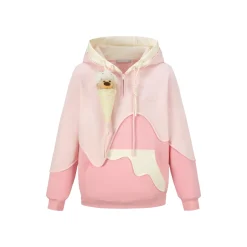 13De Marzo Doozoo Melt Ice Cream Hoodie Pink