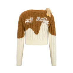 13De Marzo Doozoo Melt Ice Cream Knit Cardigan Brown