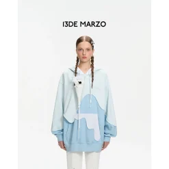 13De Marzo Doozoo Melt Ice Cream Hoodie Blue