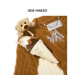 13De Marzo Doozoo Melt Ice Cream Knit Cardigan Brown