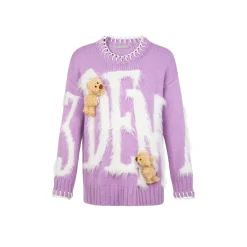 13De Marzo Doozoo Mohair Logo Sweater Purple