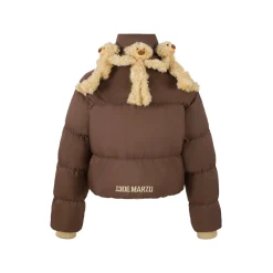 13De Marzo Doozoo Neck Round Down Jacket Brown