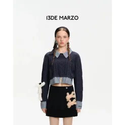 13De Marzo Doozoo Nostalgia Shirt Sweater Navy
