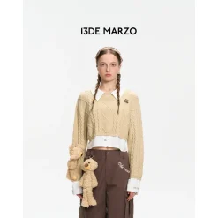 13De Marzo Doozoo Nostalgia Shirt Sweater Khaki