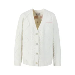 13De Marzo Doozoo Pearl Embroidery Cardigan White