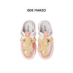 13De Marzo Doozoo Plush Bear Slip On Pink
