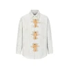 13De Marzo Doozoo Sequin Tweed Shirt Jacket Beige