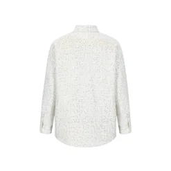 13De Marzo Doozoo Sequin Tweed Shirt Jacket Beige