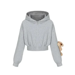 13De Marzo Doozoo Sports Zip Up Top Gray