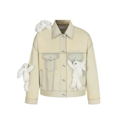 13De Marzo Doozoo Vintage Denim Jacket Beige