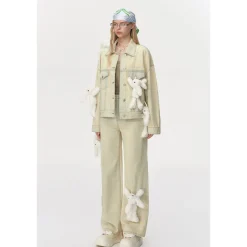 13De Marzo Doozoo Vintage Denim Jacket Beige