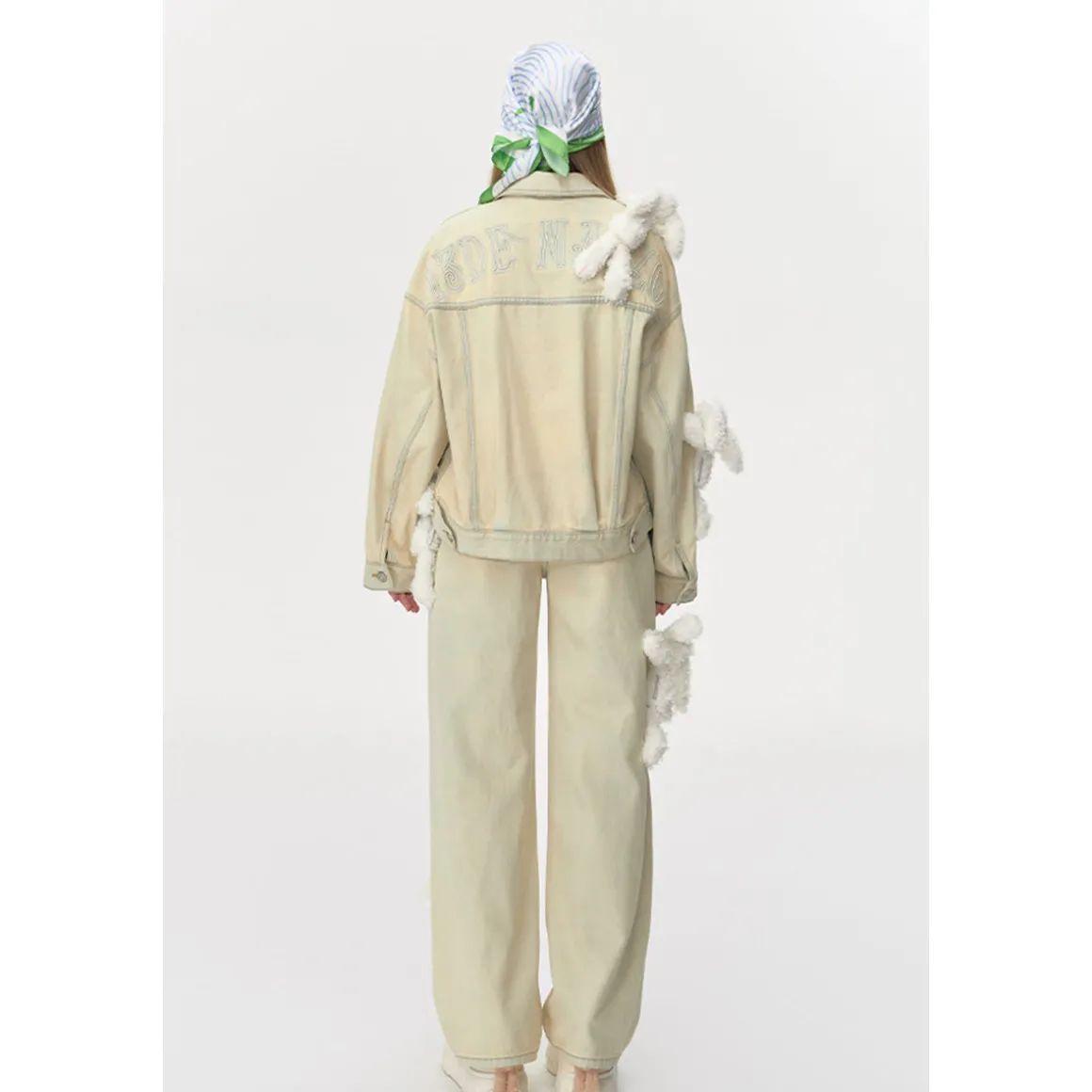 13De Marzo Doozoo Vintage Denim Jacket Beige