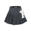 13De Marzo Doozoo Woolen Pleated Skirt Gray