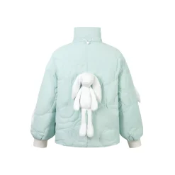 13De Marzo Doozoo Zip Dotted Line Down Jacket Green