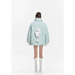 13De Marzo Doozoo Zip Dotted Line Down Jacket Green
