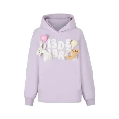 13De Marzo Float Cloud Balloon Hoodie Purple