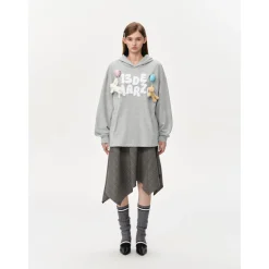 13De Marzo Float Cloud Balloon Hoodie Gray