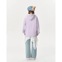 13De Marzo Float Cloud Balloon Hoodie Purple