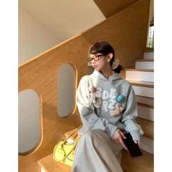 13De Marzo Float Cloud Balloon Hoodie Gray