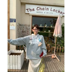 13De Marzo Float Cloud Balloon Hoodie Gray