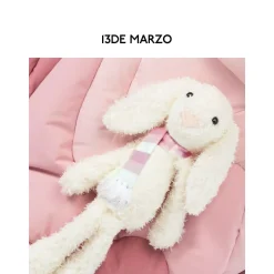13De Marzo Gradient Line Hooded Down Jacket Pink
