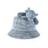 13De Marzo Graffiti Logo Denim Bucket Hat Blue