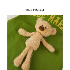 13De Marzo Green Back Patchwork Hoodie