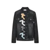 13De Marzo Hangout Friends Denim Jacket Washed Black