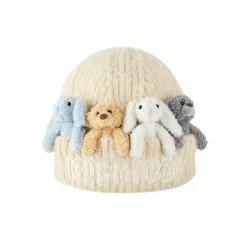 13De Marzo Hangout Friends Knit Beanie Beige