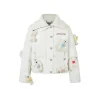 13De Marzo Heart Bear Luminous Down Jacket White