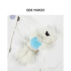 13De Marzo Heart Bear Luminous Down Jacket White