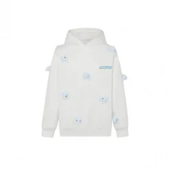 13 De Marzo Luminous Plush Rabbit Hoodie White