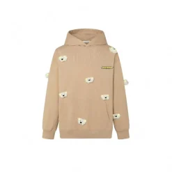 13 De Marzo Luminous Plush Bear Hoodie Khaki