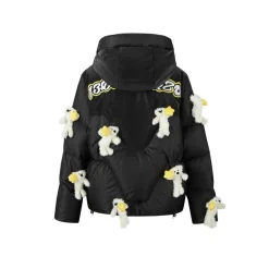 13De Marzo Mini Bears Star Luminous Down Jacket Black