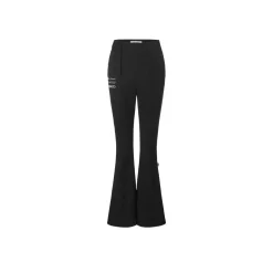 13De Marzo Multi Bears Bootcut Pants Black