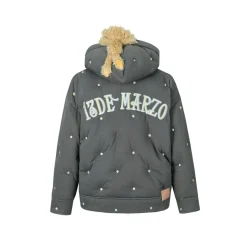13De Marzo Multi-Color Dots Down Jacket Dark Grey
