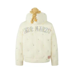 13De Marzo Multi-Color Dots Down Jacket Cream