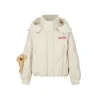 13De Marzo Neon Light Logo Down Jacket Cream
