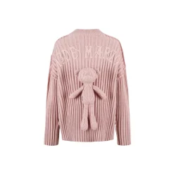 13De Marzo Palda Bear Embossment Knit Sweater Pink