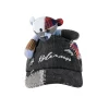 13De Marzo Plaid Patch Denim Cap Black