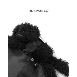 13De Marzo Plush Bear Belt Short Skirt