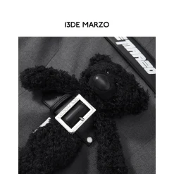 13De Marzo Plush Bear Belt Short Suit Jacket