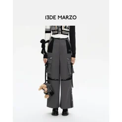 13De Marzo Plush Bear Cargo Pants Grey