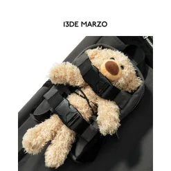 13De Marzo Plush Bear Cargo Pants Grey