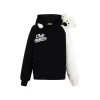 13De Marzo Plush Bear Color Blocked Raglan Hoodie Black