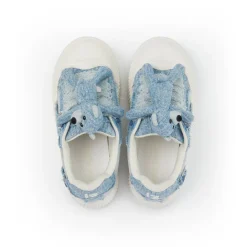 13De Marzo Plush Bear Denim Biscuits Sneaker Blue
