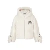 13De Marzo Plush Bear Detachable Fuzzy Down Jacket White