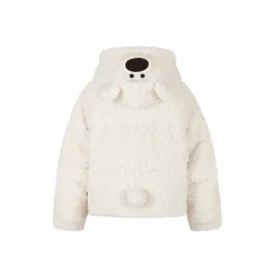 13De Marzo Plush Bear Detachable Fuzzy Down Jacket White