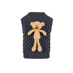 13De Marzo Plush Bear Doozoo Knit Vest Grey