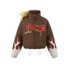 13De Marzo Plush Bear Flame Down Jacket Brown